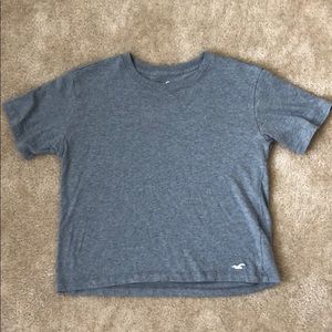 Hollister Gray Crop Tee Shirt